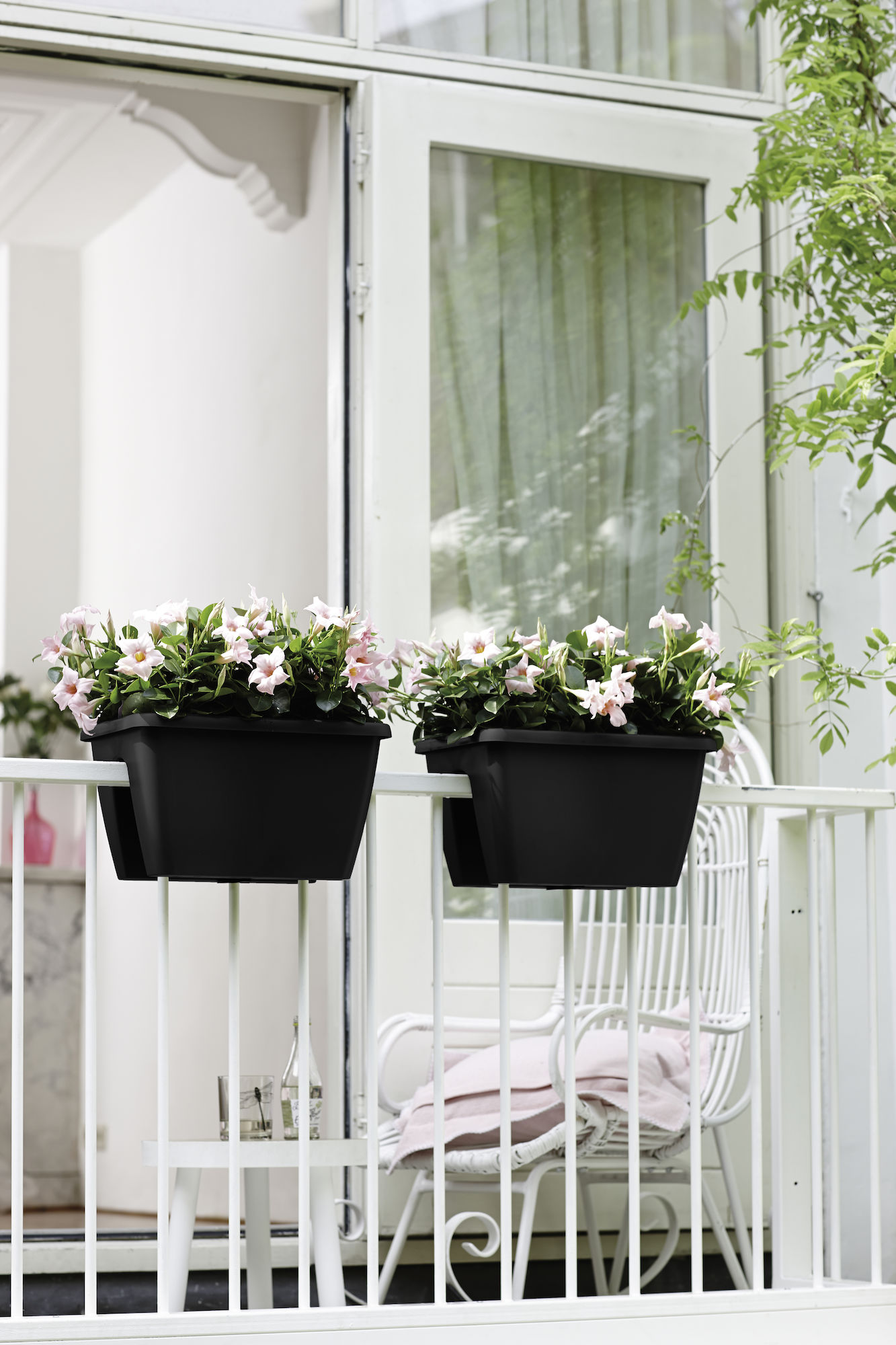 Set 2 PZ. FIORIERA CM.50 COMPL. DI CASSETTA E SOTTOCASSETTA In Plastica Filo Di - Foto 10